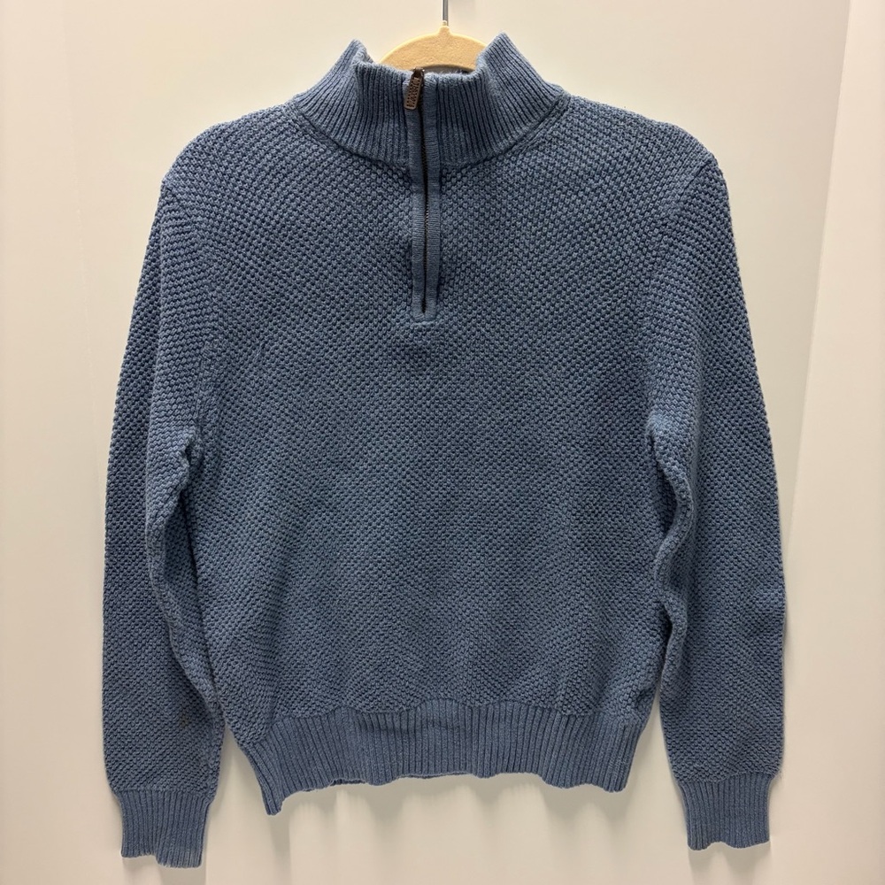 J. Crew Men’s Blue Quarter Zip Sweater